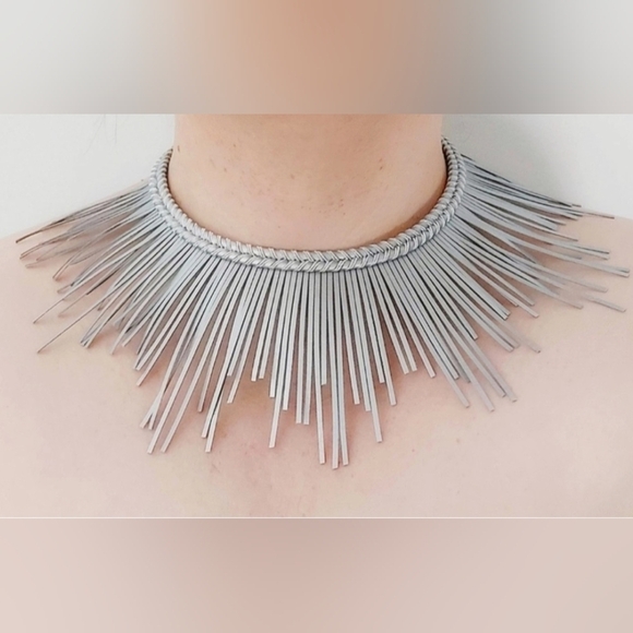 leyla gans Jewelry - New Silver Leyla gans sunburst necklace